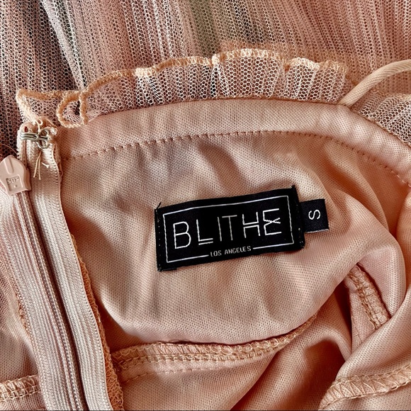 Blithe Powder Pink Tulle Maxi Corset Dress with Shorts - Picture 7 of 8